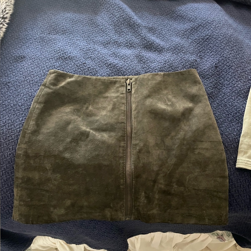 Bb Dakota green mini skirt